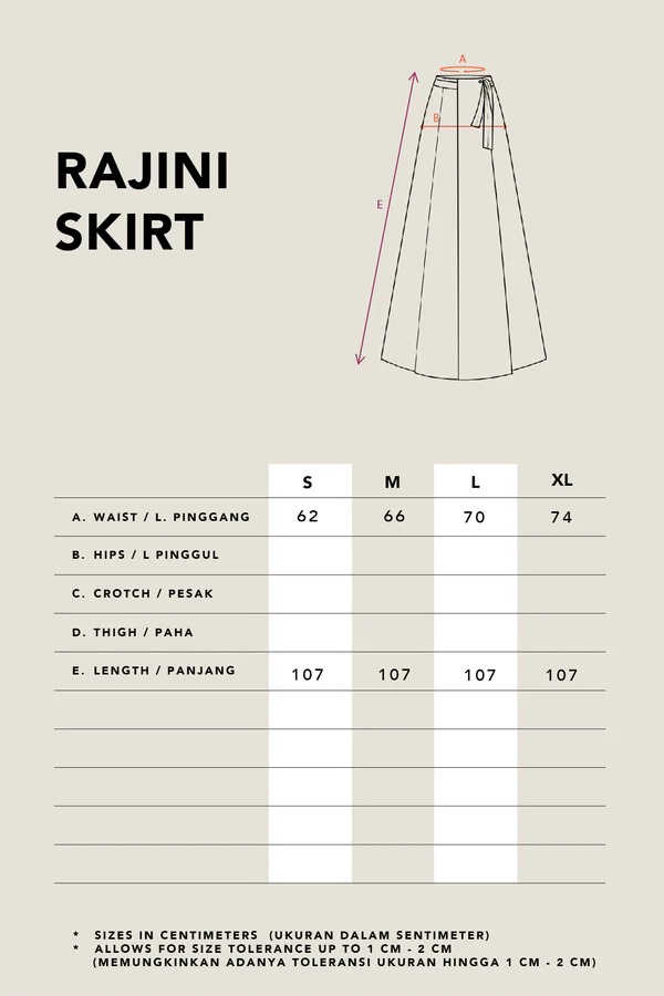 RAJINI BOX PLEATED SKIRT PLAIN - KAMI