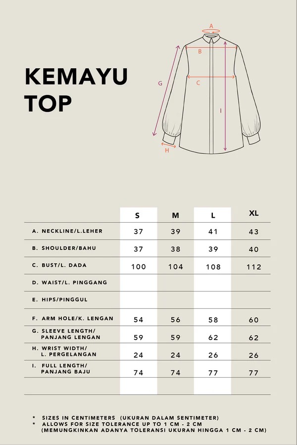 KEMAYU BISHOP SLEEVE TOP - KAMI
