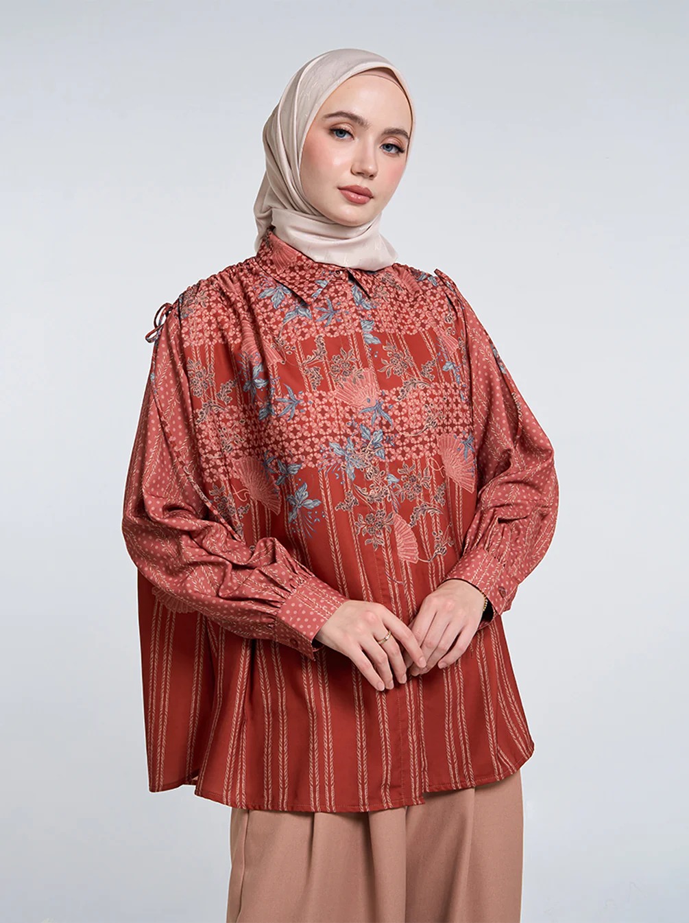 PUSPA DRAWSTRING SHOULDER TOP - KAMI