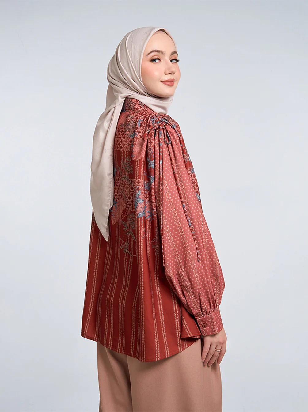 PUSPA DRAWSTRING SHOULDER TOP - KAMI