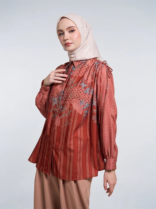 PUSPA DRAWSTRING SHOULDER TOP - KAMI