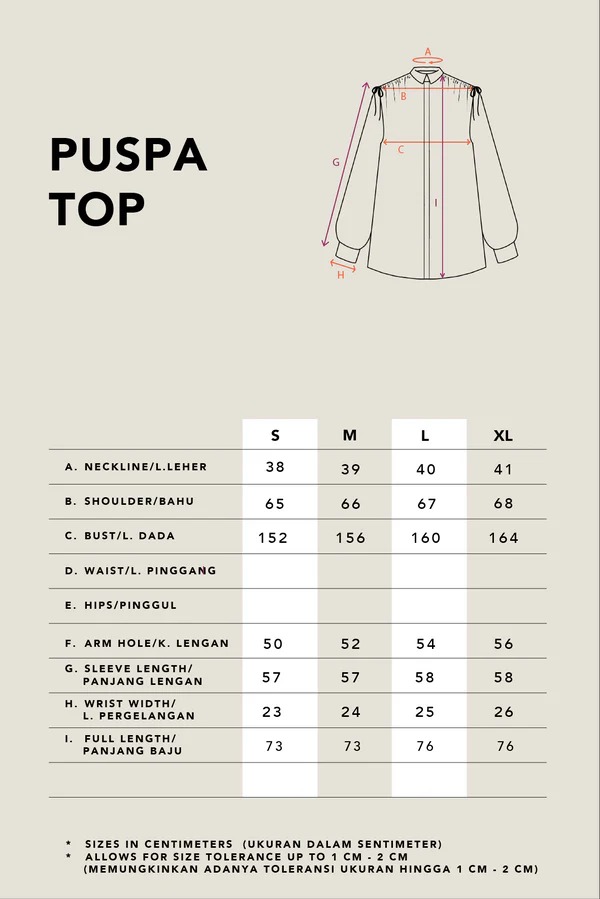 PUSPA DRAWSTRING SHOULDER TOP - KAMI