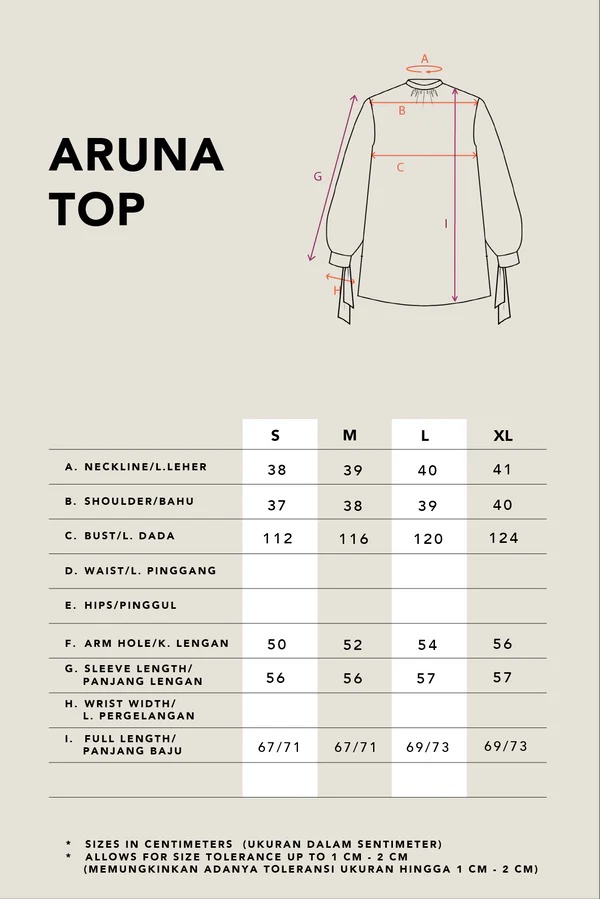 ARUNA GATHERED NECK TOP PLAIN - KAMI