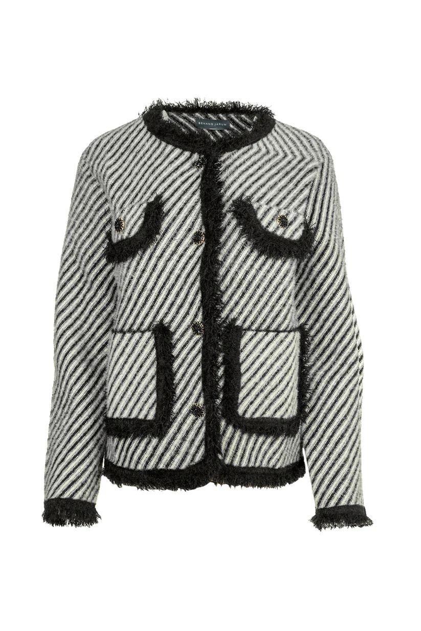MALIA STRIPED JACKET - BENANG JARUM