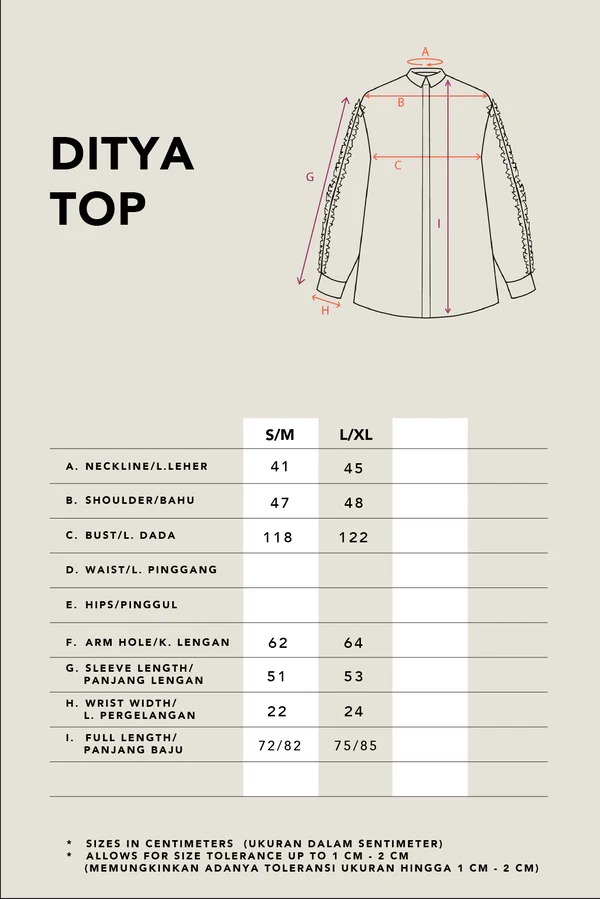 DITYA GATHERED SLEEVE TOP - KAMI