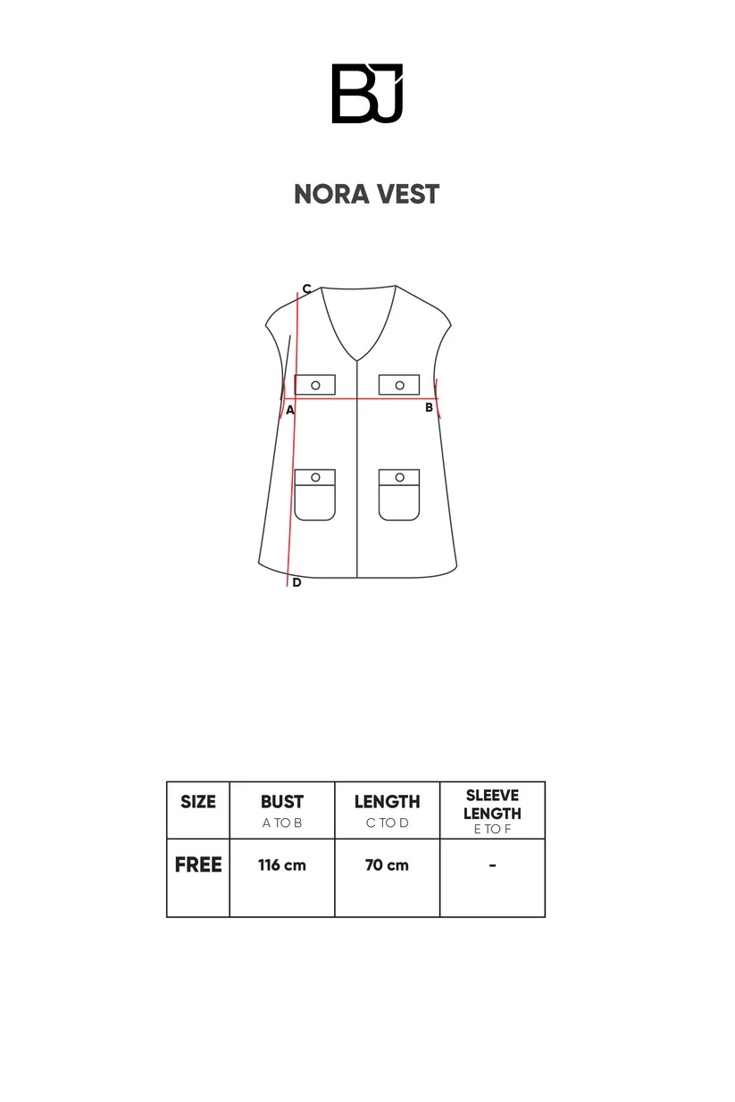 NORA VEST KNIT - BENANG JARUM