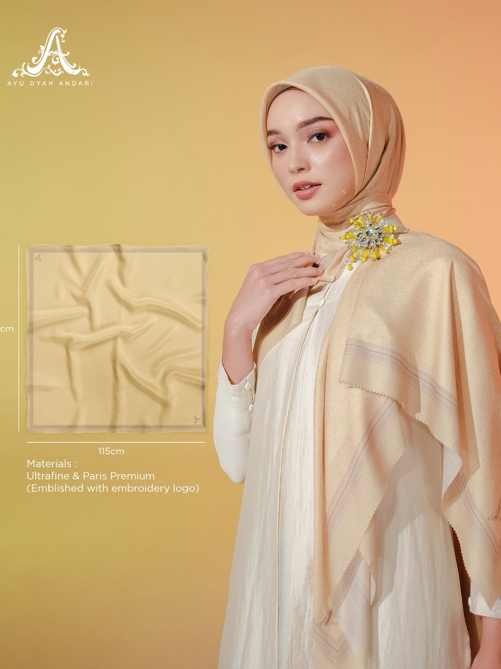 WONDER ROSE SCARF - AYU DYAH ANDARI