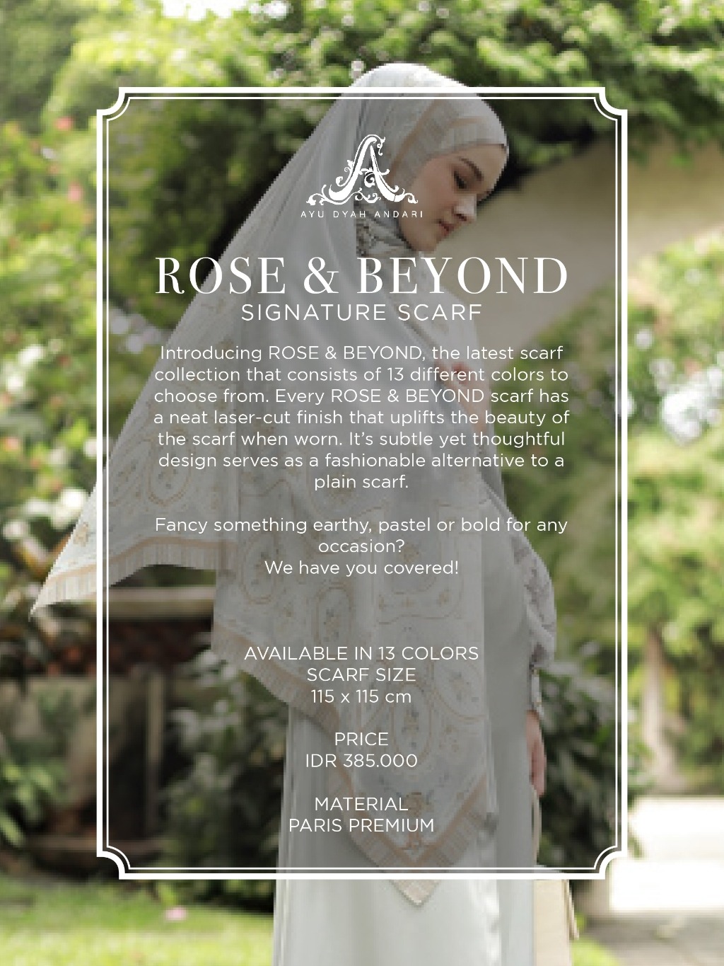 ROSE AND BEYOND SCARF - AYU DYAH ANDARI