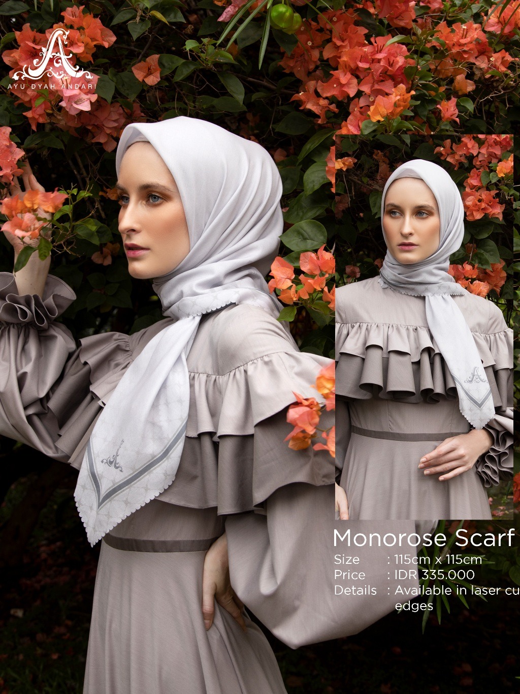 MONOROSE SCARF - AYU DYAH ANDARI