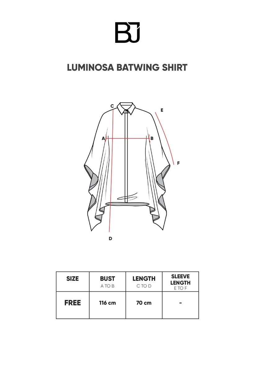 LUMINOSA BATWING SHIRT - BENANG JARUM