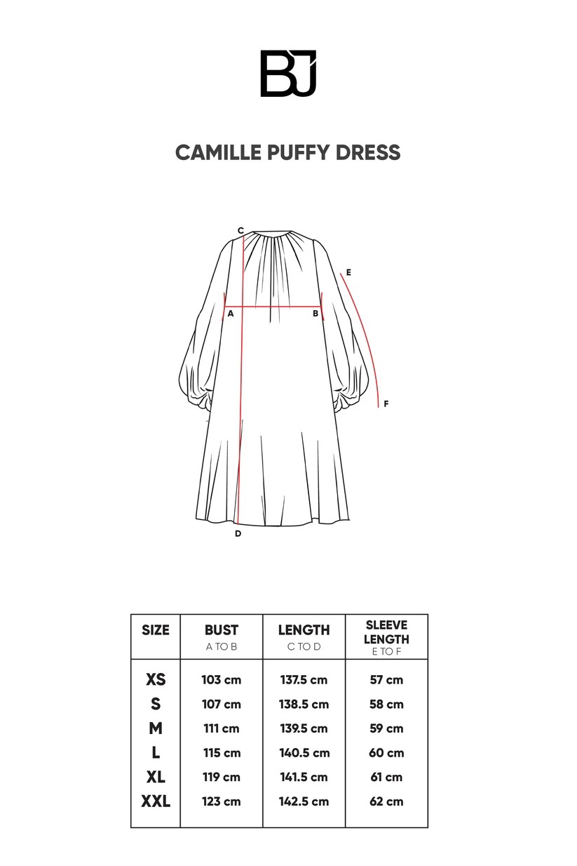 CAMILLE PUFFY DRESS - BENANG JARUM
