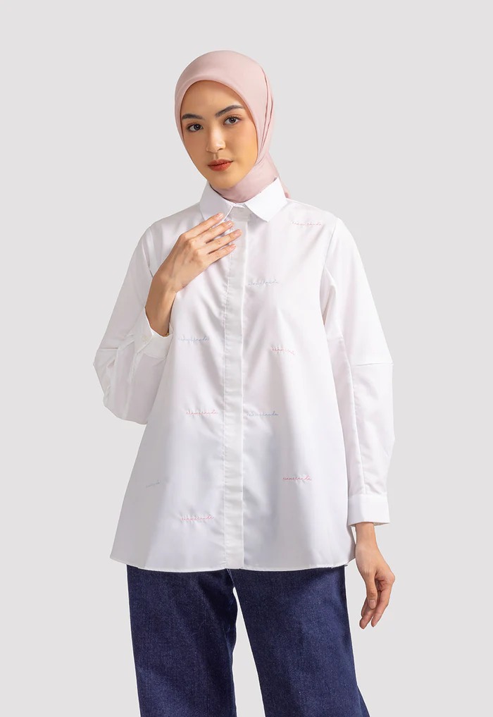 SANAYA SHIRT WHITE - RIA MIRANDA
