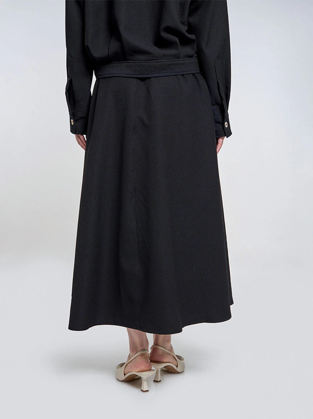 ELEA A-LINE SKIRT BLACK - KAMI