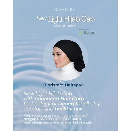 LIGHT HIJAB CAP INNER BIORISM HAIRCARE - GHANIEA