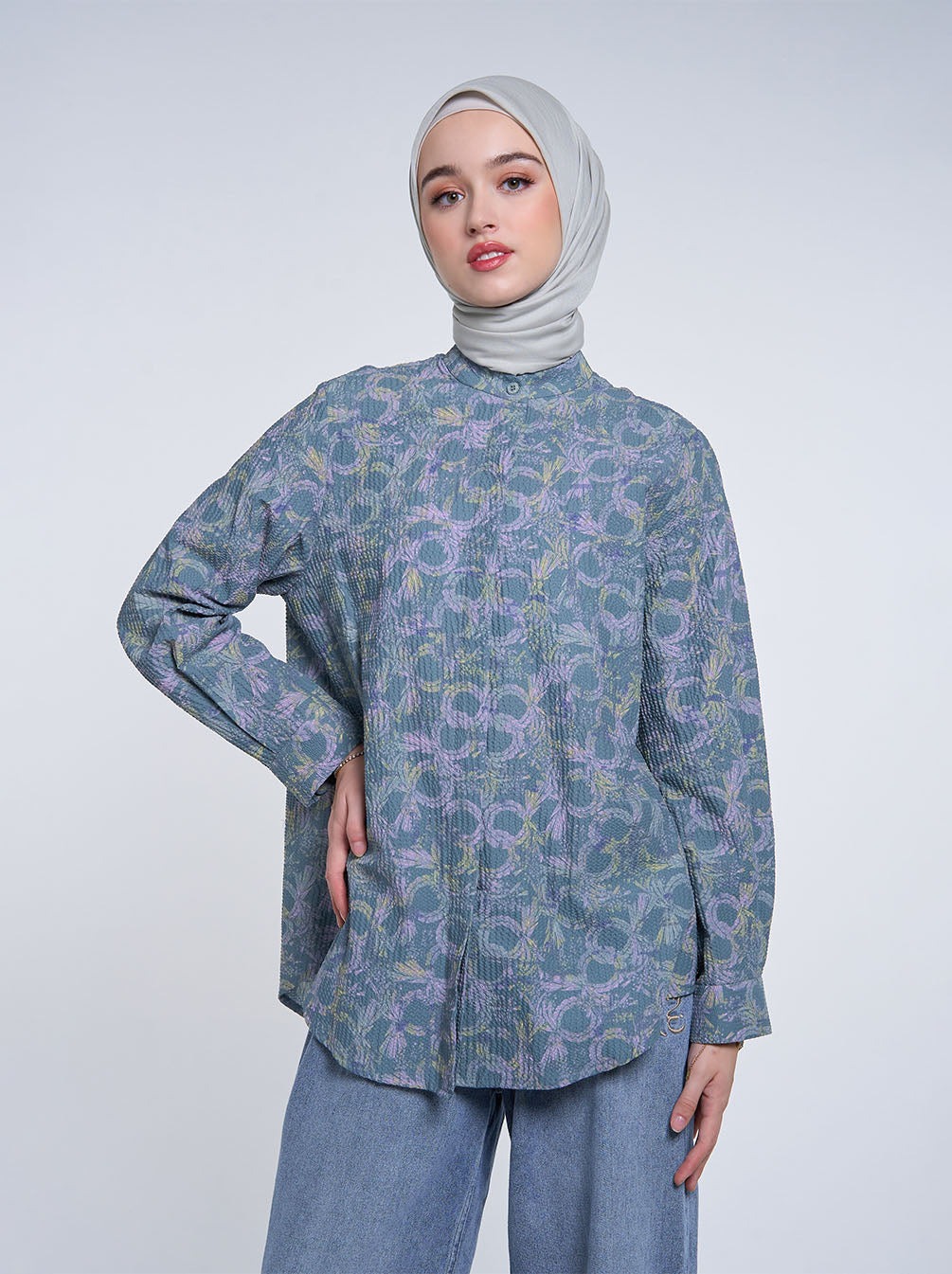 NERA REGULAR TOP GREY - KAMI