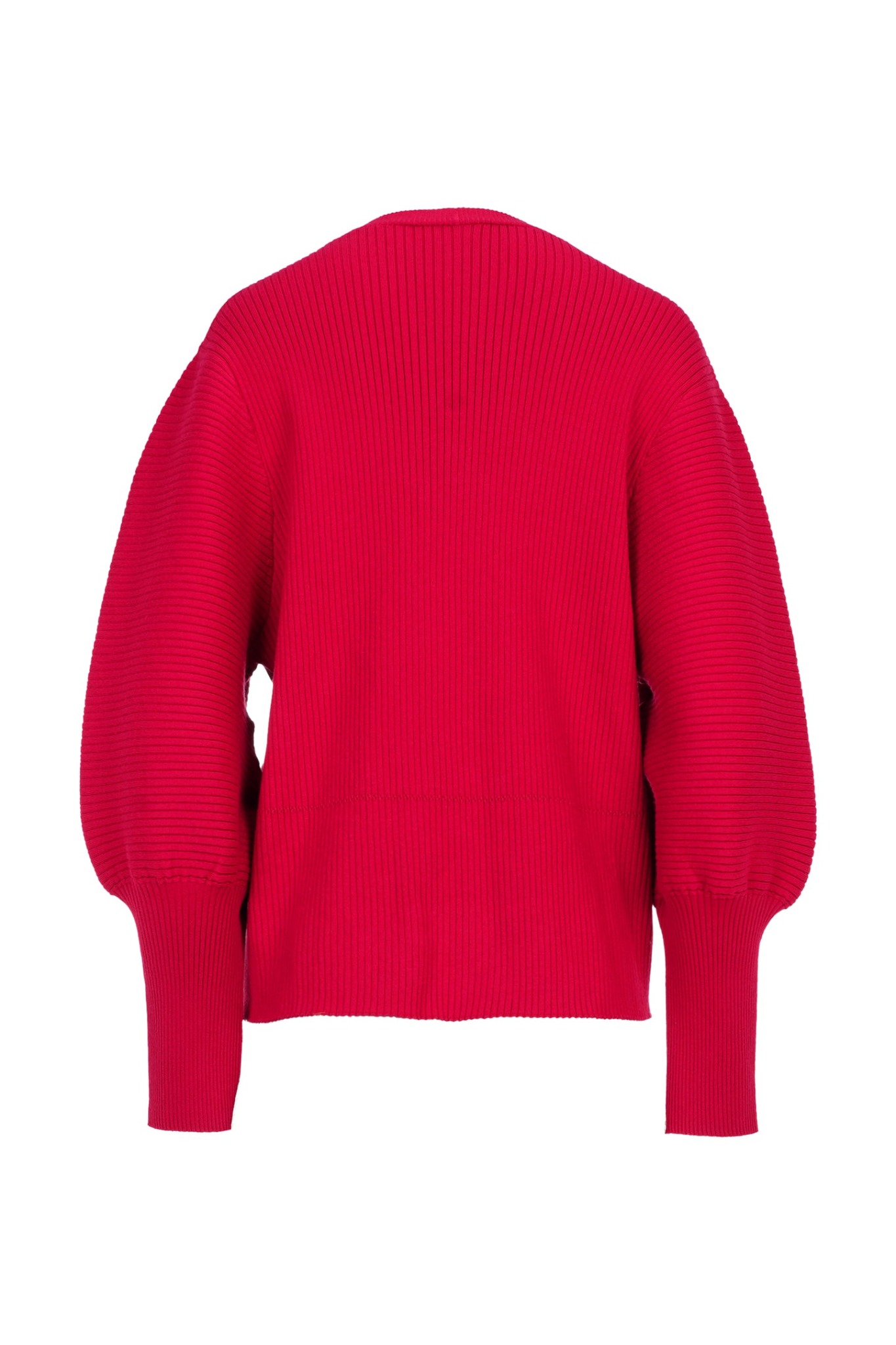 ASHLEA PUFFY CARDIGAN SOUR CHERRY - BENANG JARUM
