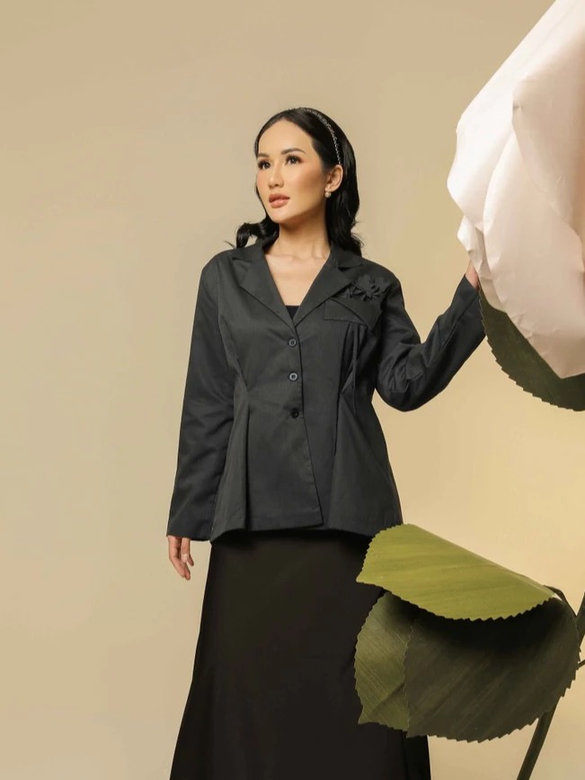 ASTER GREY BLAZER - LUMIERE