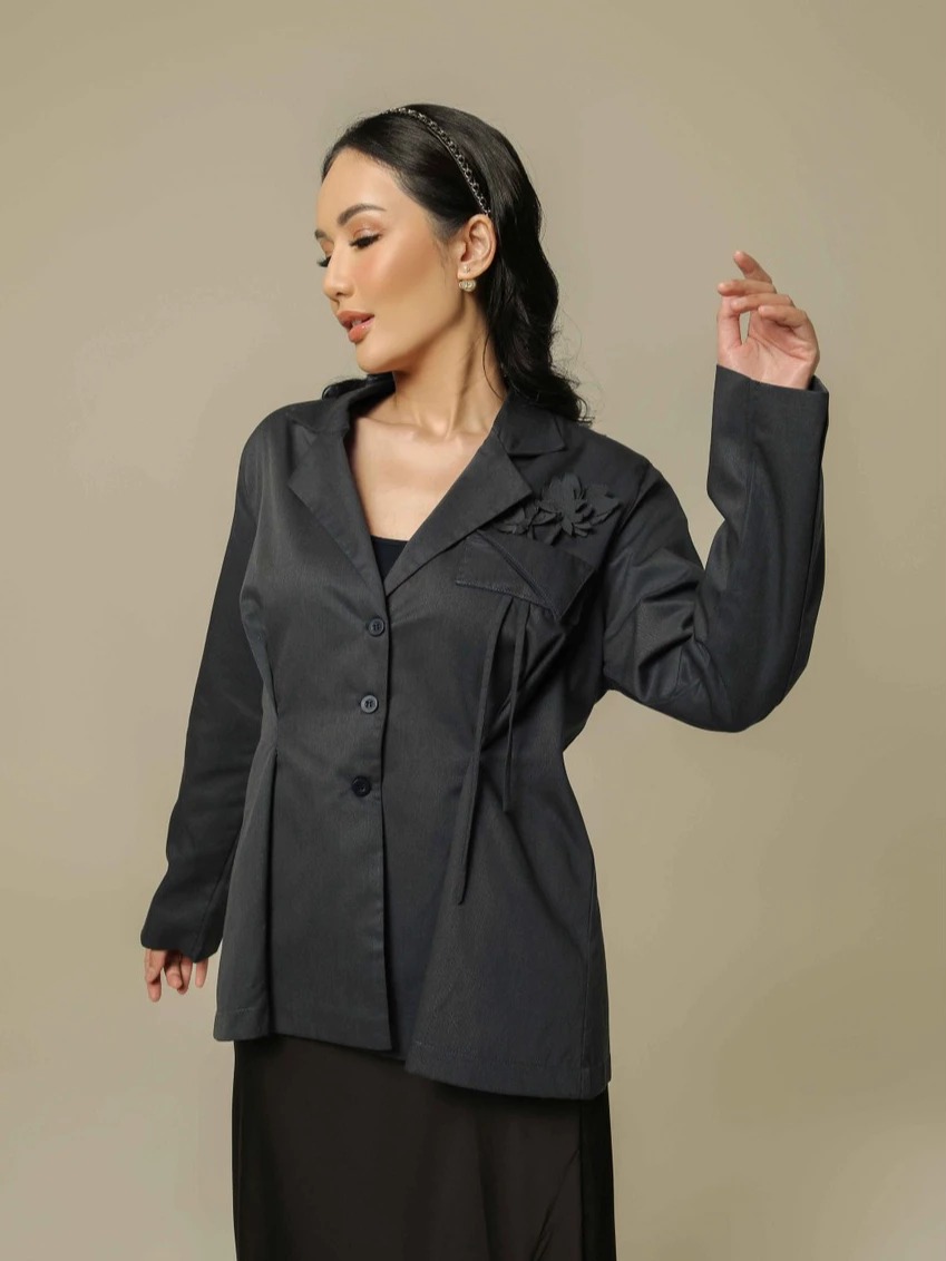 ASTER GREY BLAZER - LUMIERE
