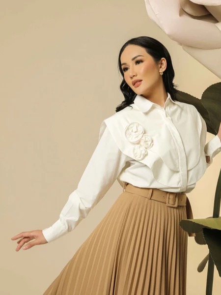 FRESSIA IVORY SHIRT - LUMIERE 