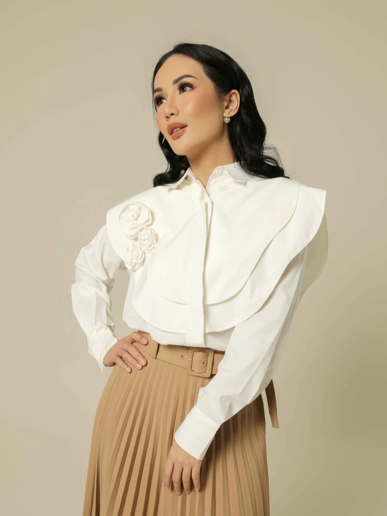 FRESSIA IVORY SHIRT - LUMIERE 