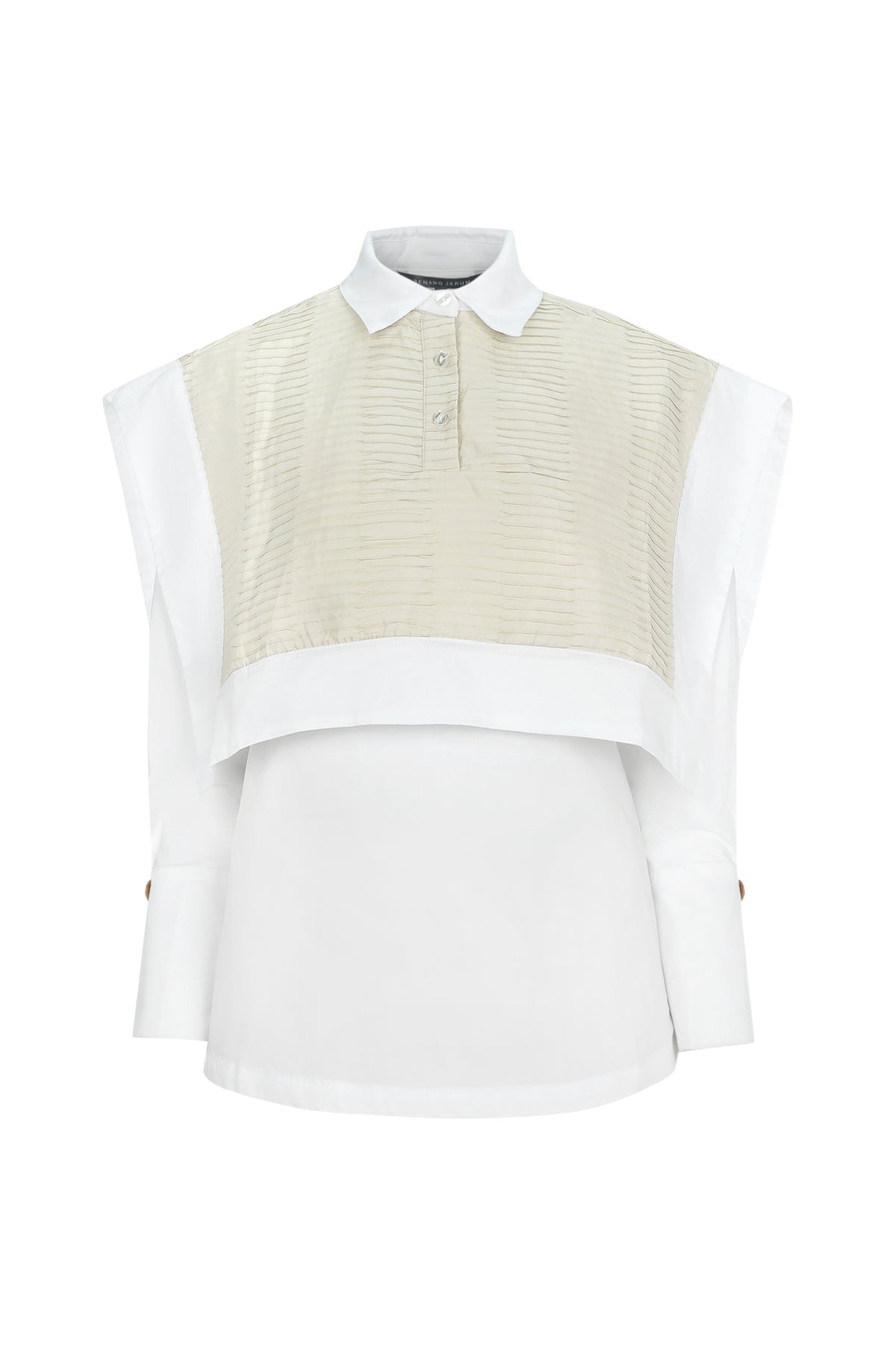 ROWAN LAYER SHIRT WHITE - BENANG JARUM