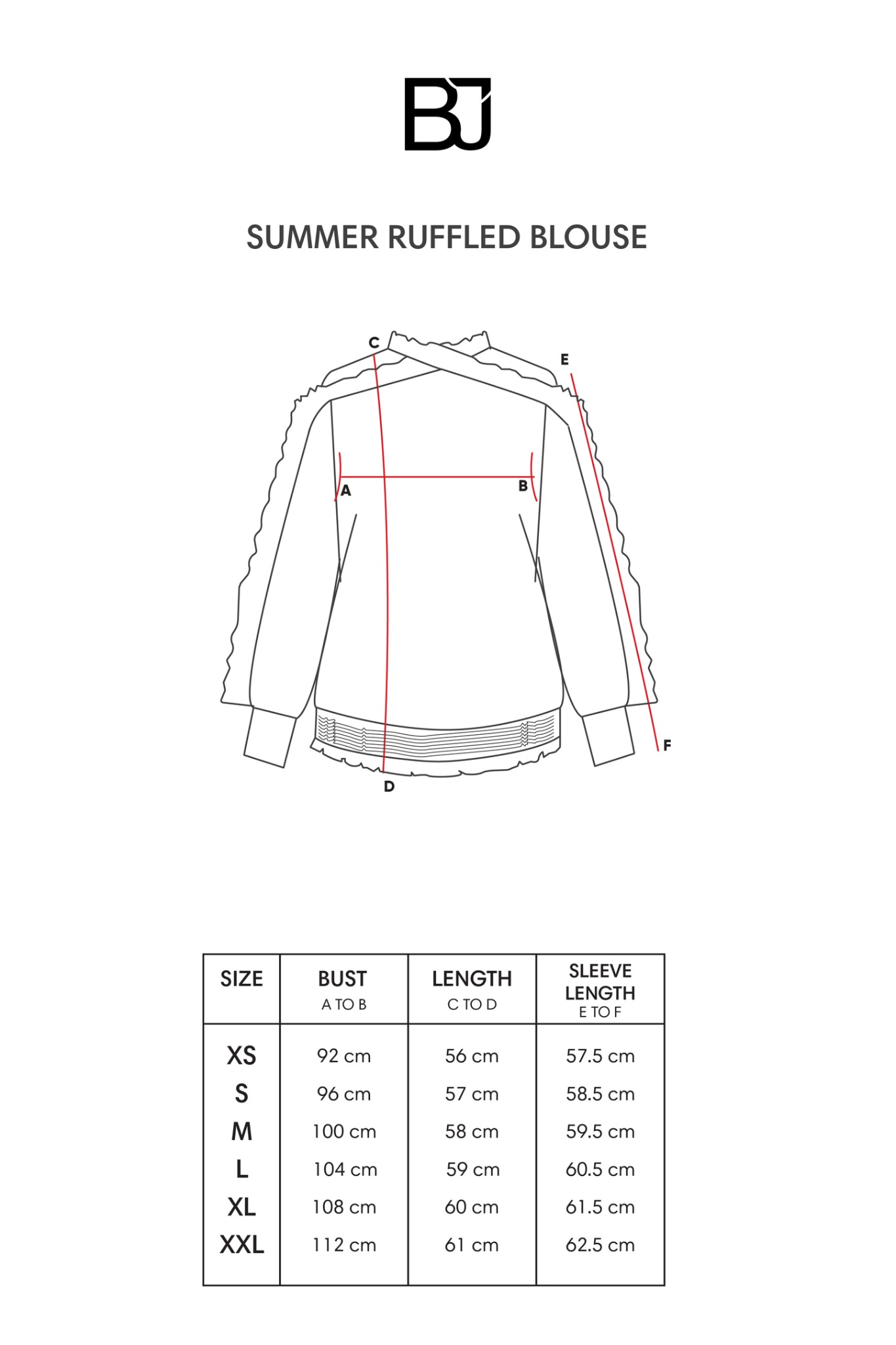 SUMMER RUFFLED BLOUSE - BENANG JARUM