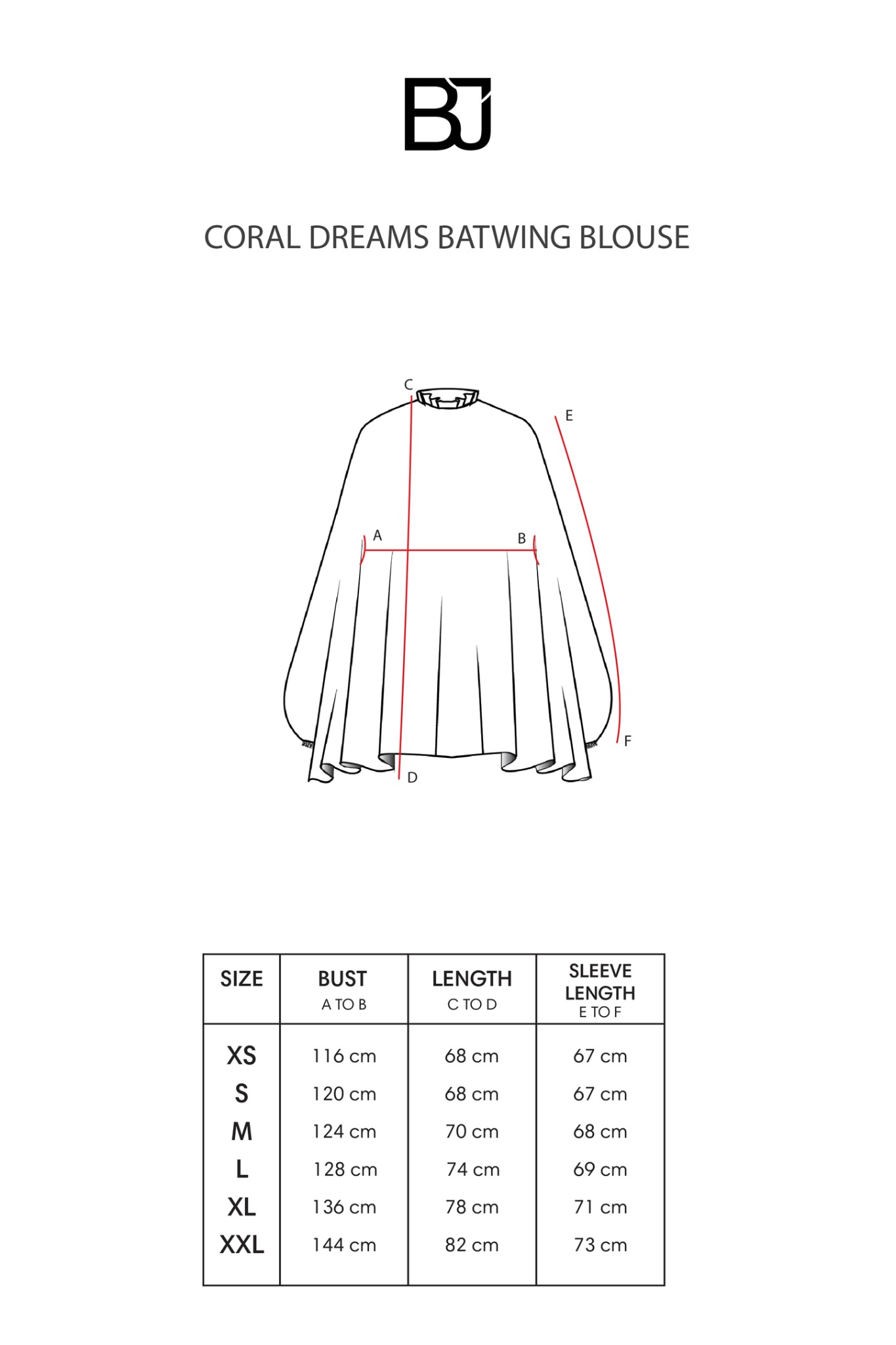 CORAL DREAMS BATWING BLOUSE DEEP OCEAN - BENANG JARUM