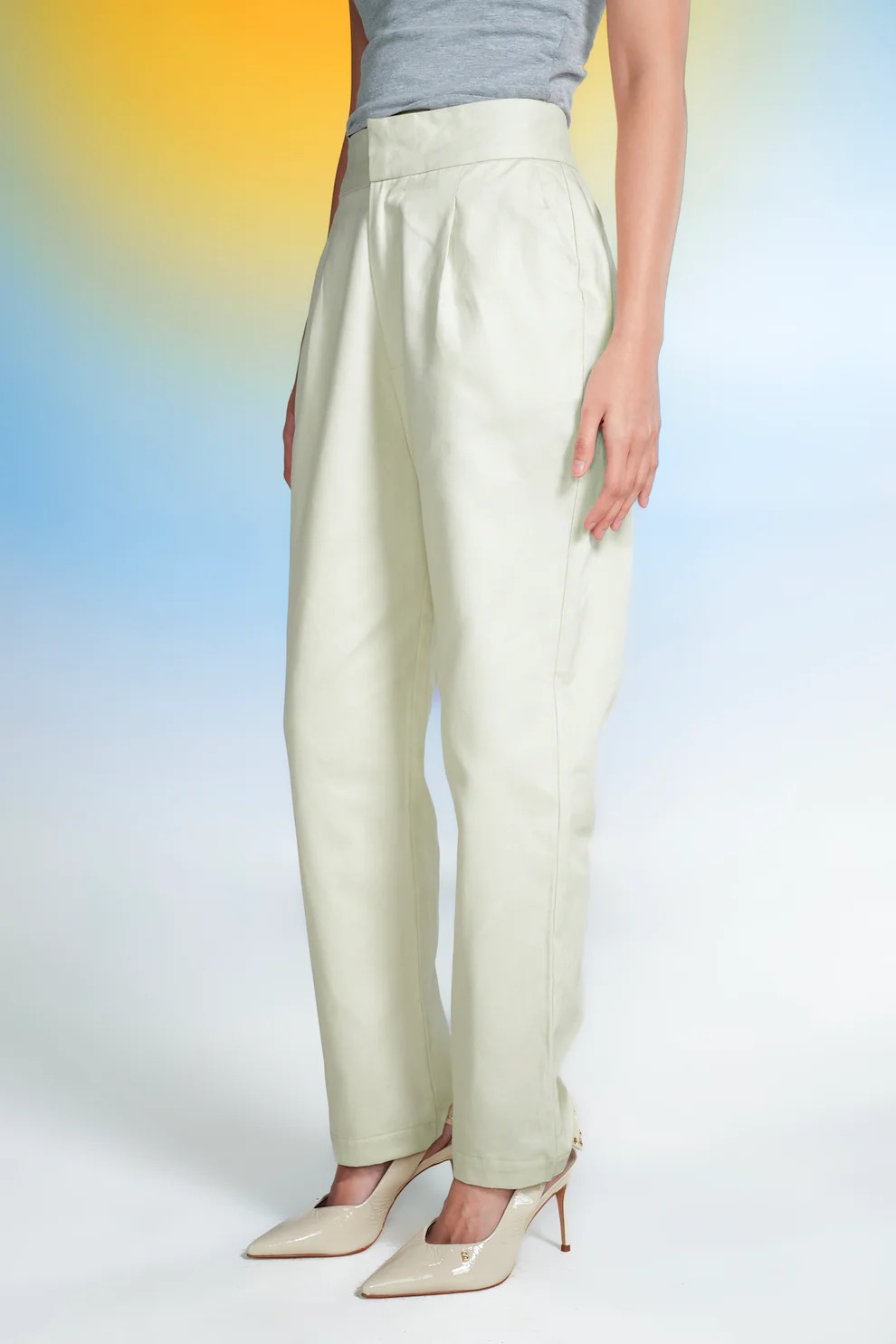 VERITY BASIC PANTS IVORY - BENANG JARUM