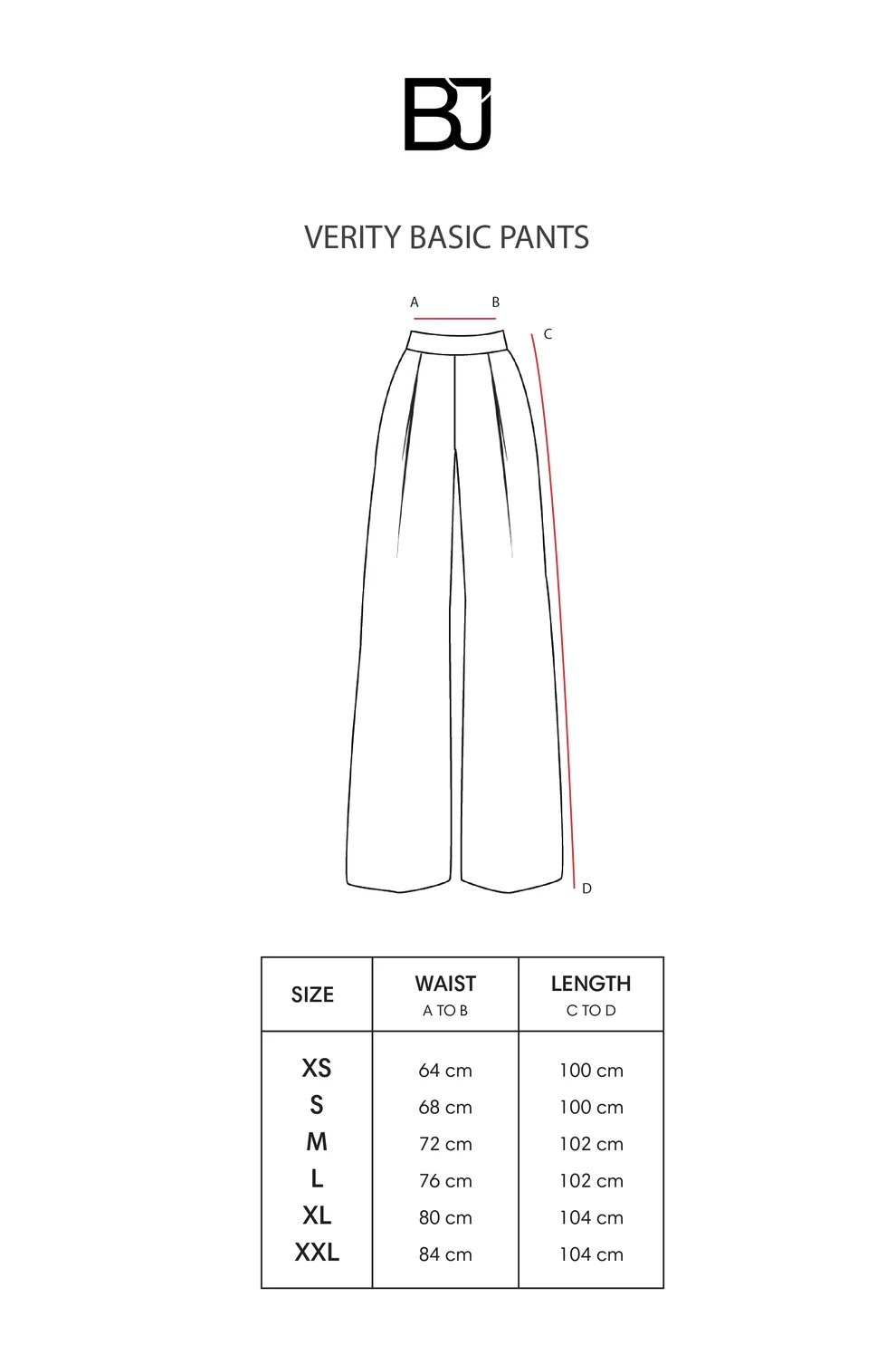 VERITY BASIC PANTS IVORY - BENANG JARUM