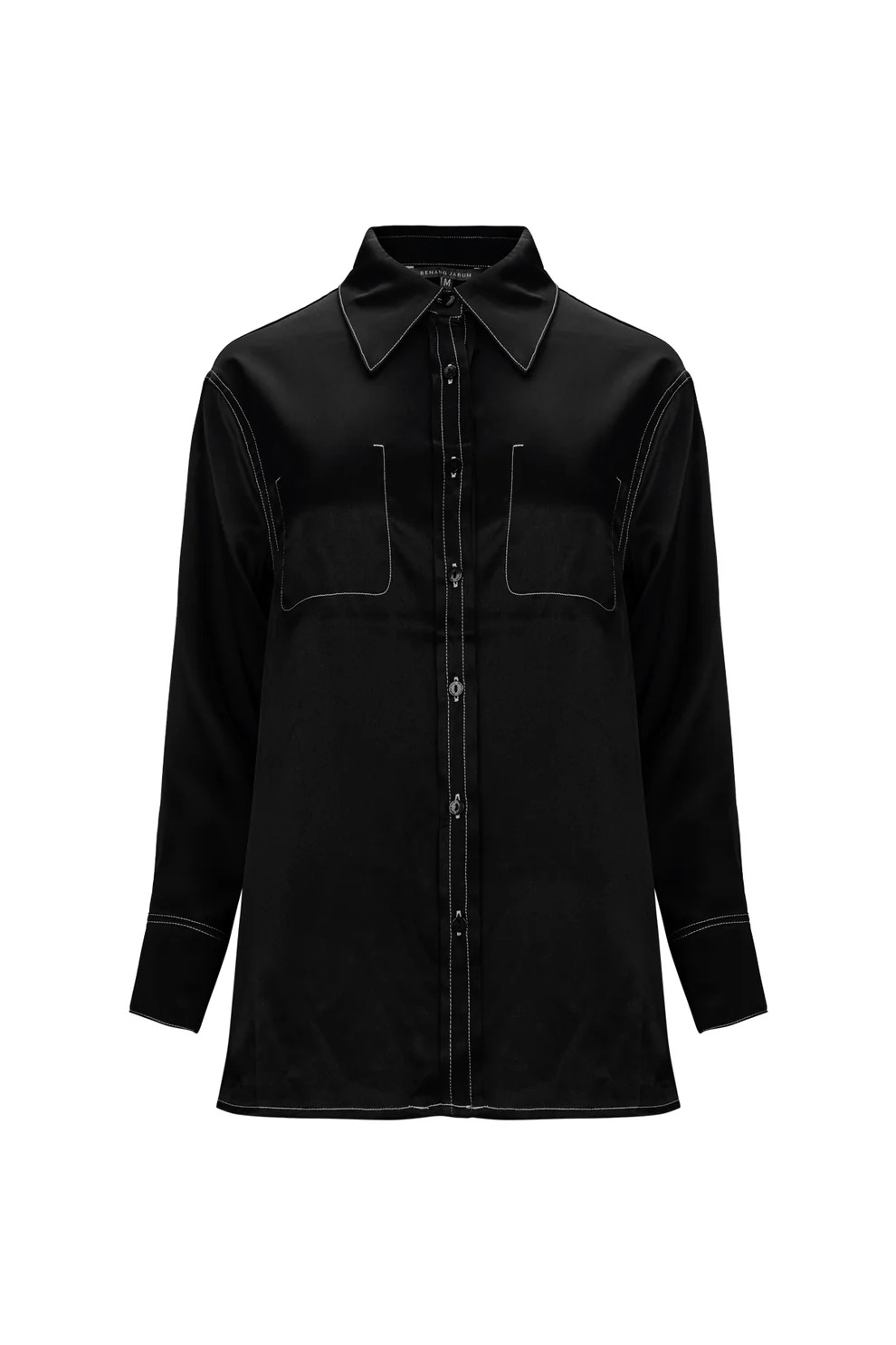 KIARA SHIRT BLACK - BENANG JARUM