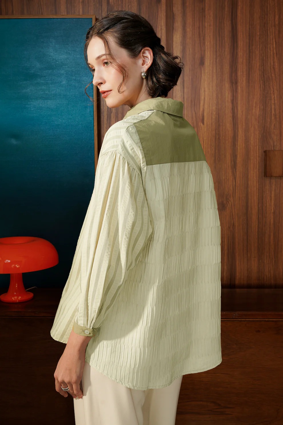 MAEVE STRIPED SHIRT - BENANG JARUM