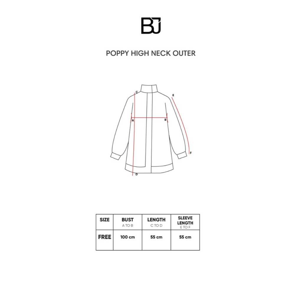 POPPY HIGH NECK OUTER - BENANG JARUM