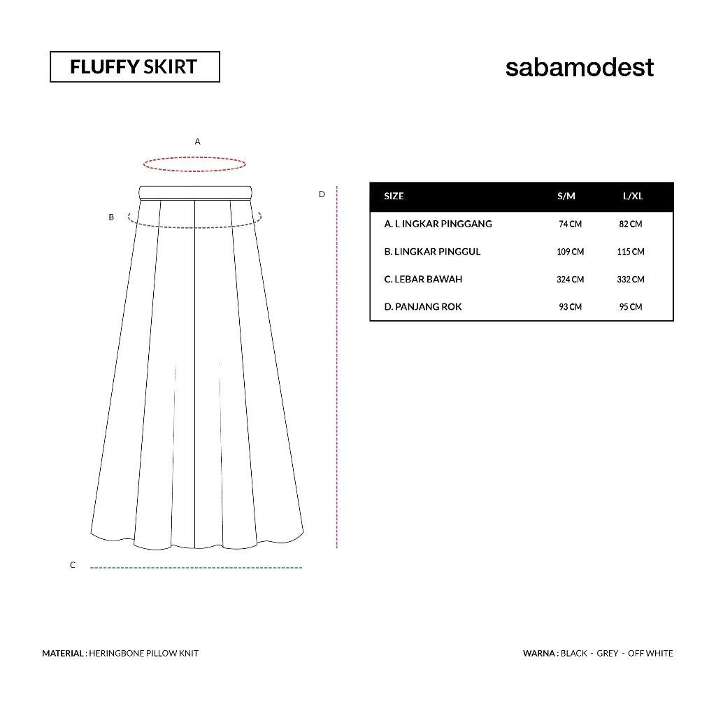 FLUFFY SKIRT - SABAMODEST