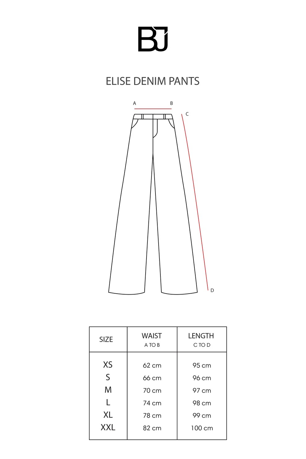 ELISE DENIM PANTS LIGHT BLUE - BENANG JARUM
