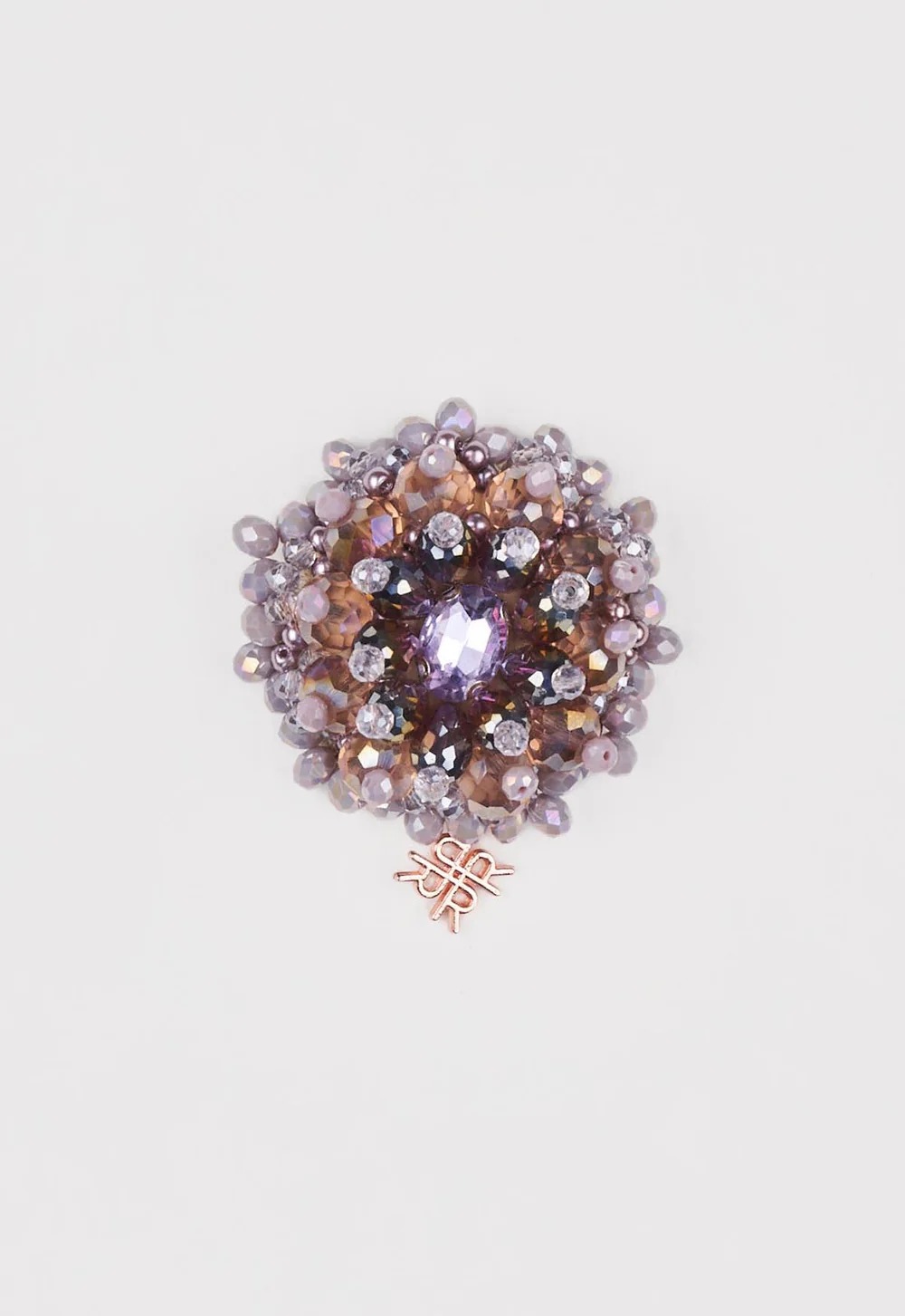 AMISHA BROOCH PURPLE - RIA MIRANDA