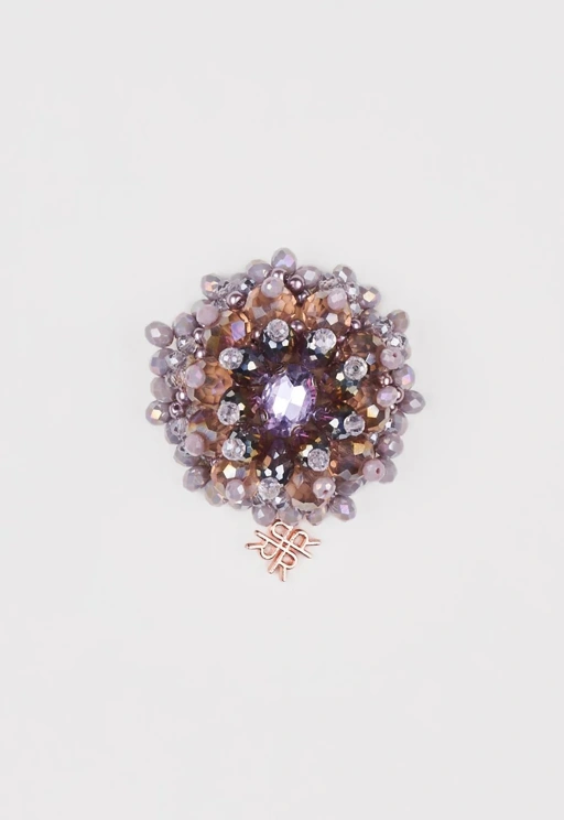 Image of AMISHA BROOCH PURPLE - RIA MIRANDA