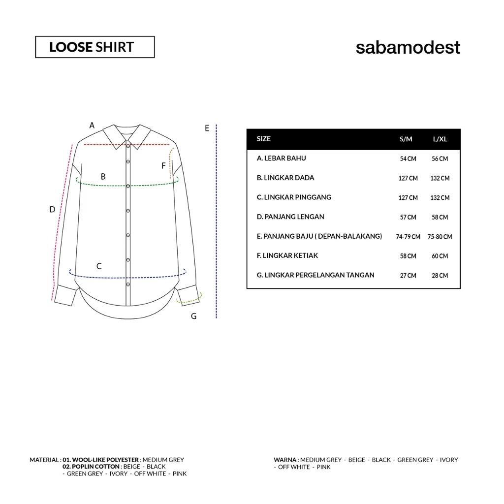 LOOSE SHIRT - SABAMODEST