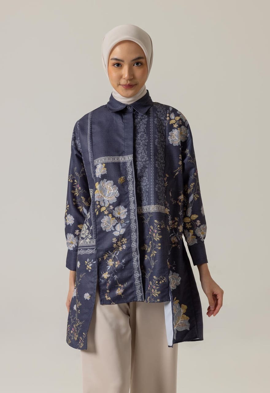 LAIRA TUNIC CHARCOAL - RIA MIRANDA