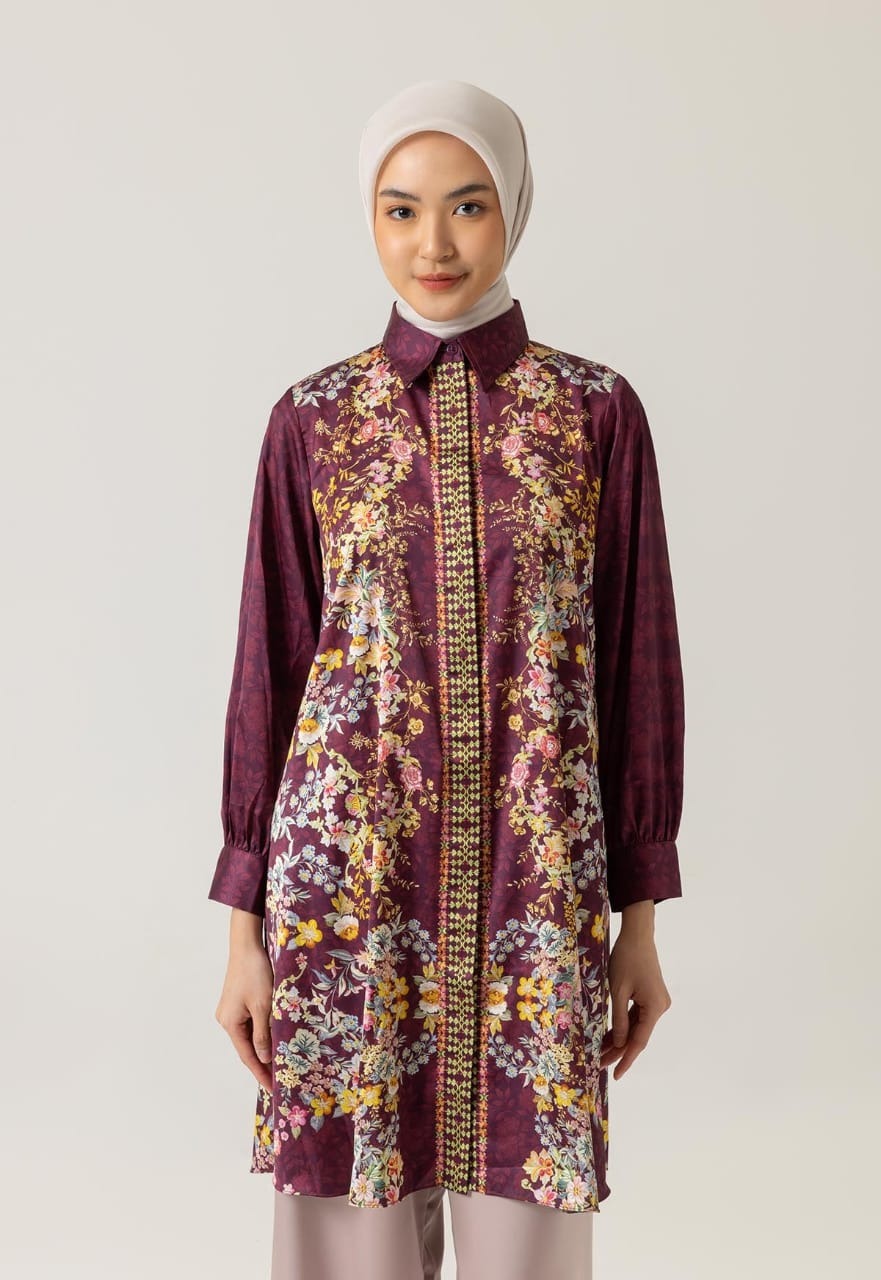 BHUVI TUNIC BURGUNDY - RIA MIRANDA