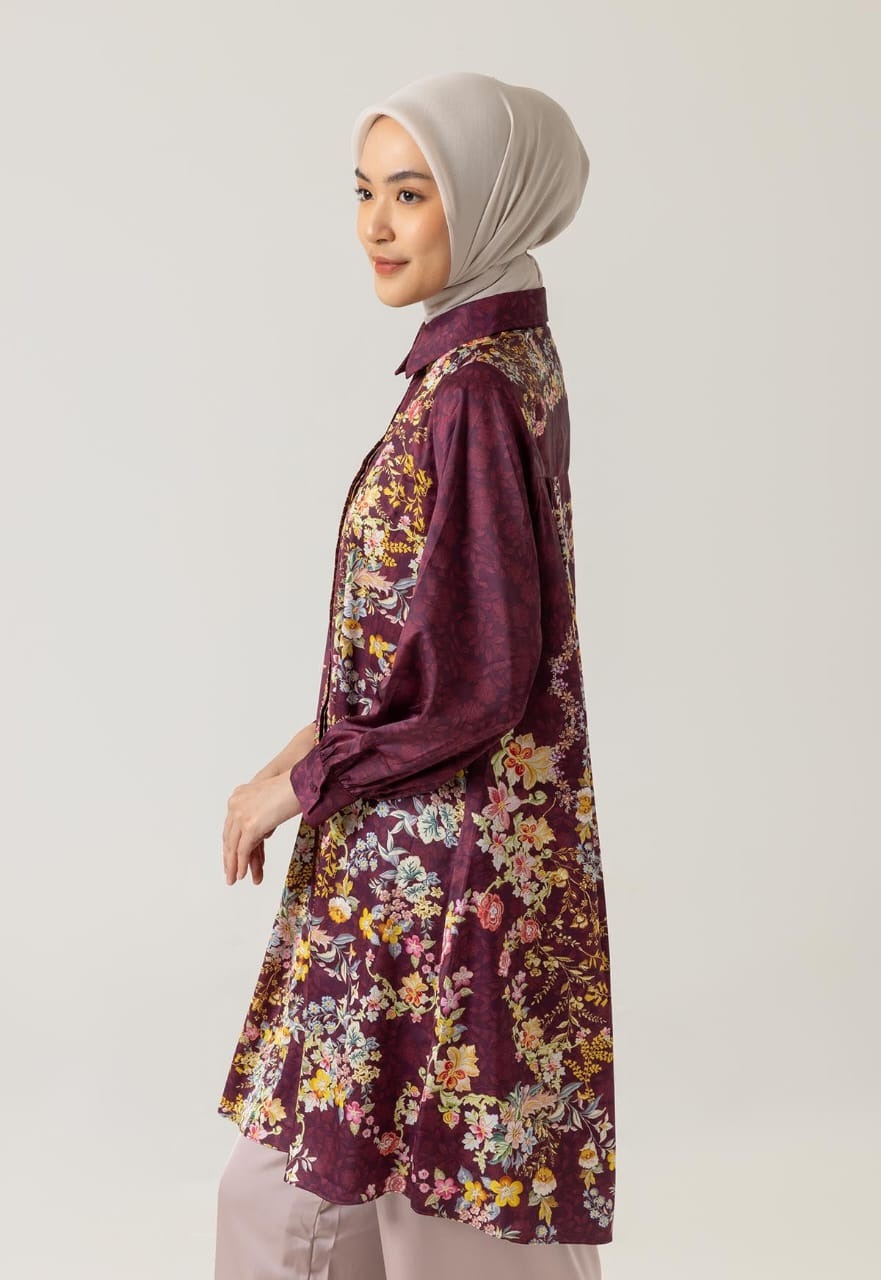 BHUVI TUNIC BURGUNDY - RIA MIRANDA