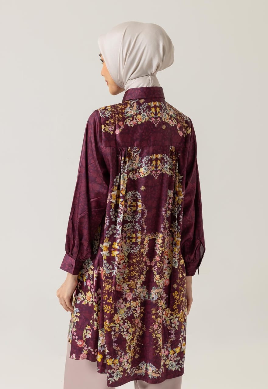 BHUVI TUNIC BURGUNDY - RIA MIRANDA