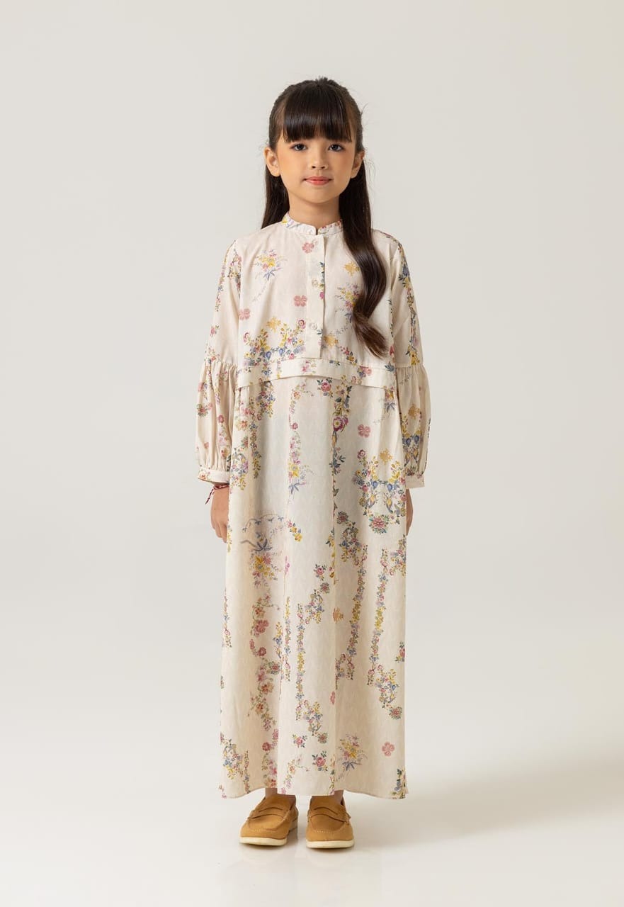 MAIDA DRESS GIRL VANILLA - RIA MIRANDA
