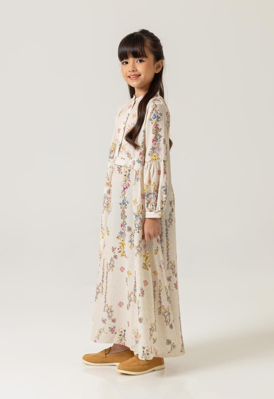 MAIDA DRESS GIRL VANILLA - RIA MIRANDA