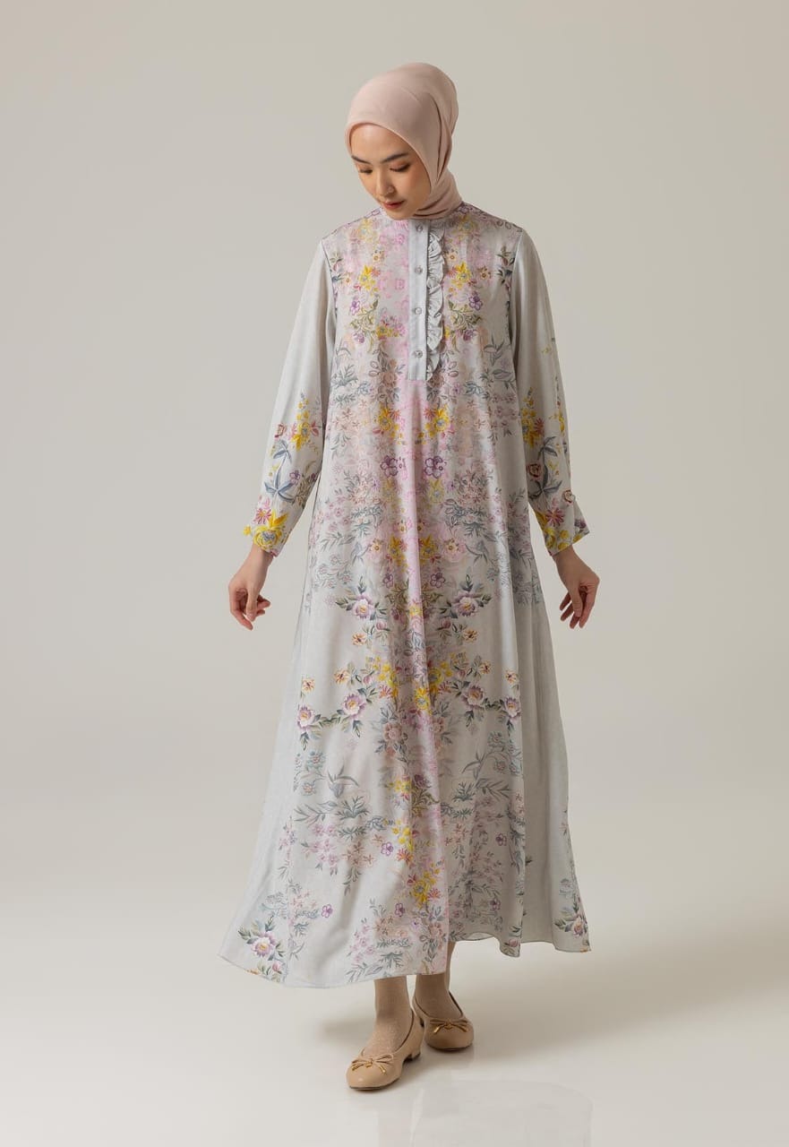 NERINE DRESS WARM GREY - RIA MIRANDA