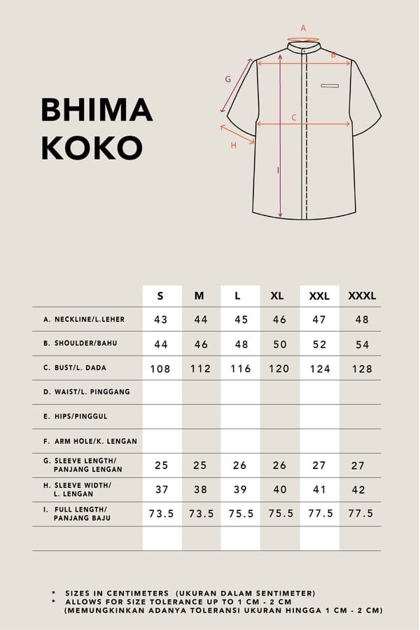 BHIMA SHORT SLEEVE KOKO - KAMI