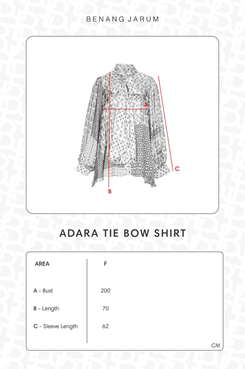ADARA TIE BOW SHIRT  - BENANG JARUM