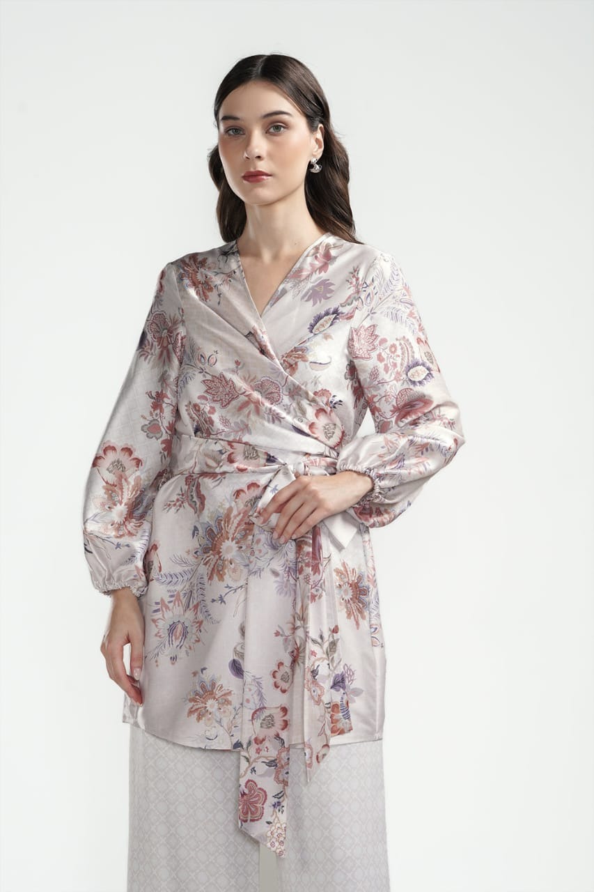 FESTIVE FINESSE WRAP OUTER - BENANG JARUM