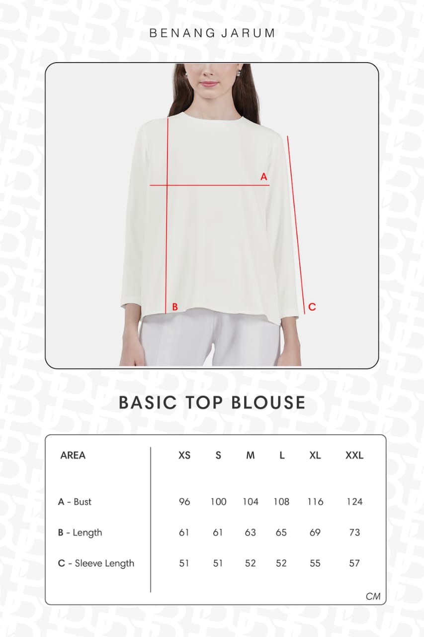 BASIC TOP BLOUSE - BENANG JARUM
