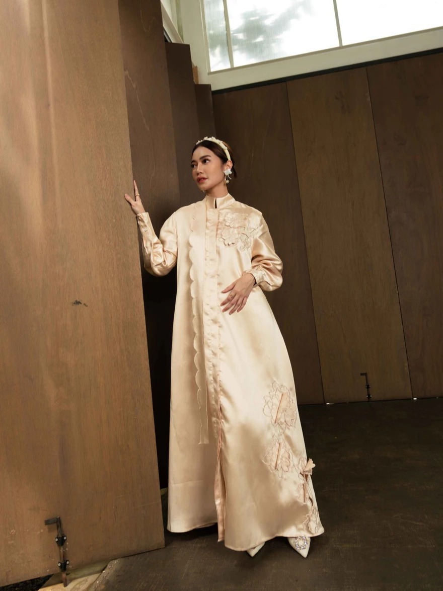 ARABELLA DRESS CHAMPAGNE - LUMIERE