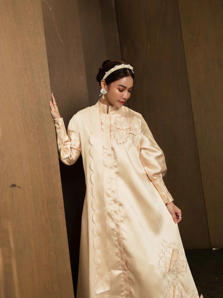 ARABELLA DRESS CHAMPAGNE - LUMIERE